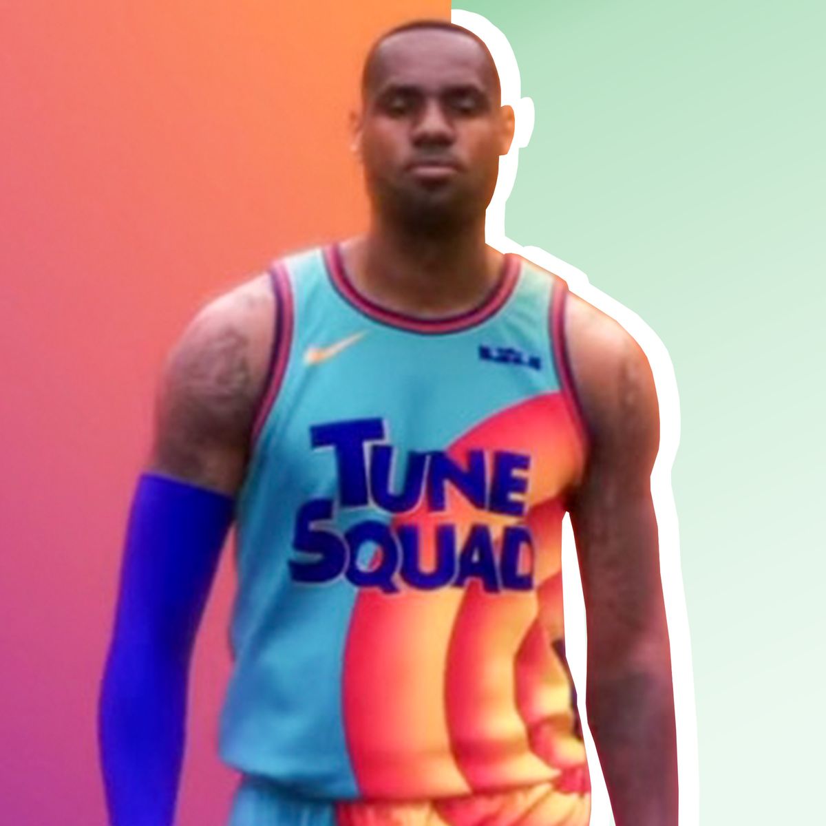 Hallowcos Space Jam 2: A New Legacy LeBron James Tune Squad Basketball  Jersey