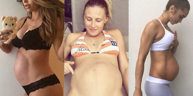 10 Pregnant Women With Six-Pack Abs