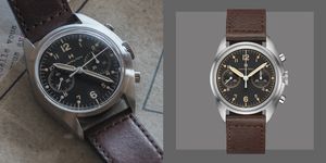hamilton khaki pioneer raf chronograph watch