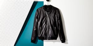 Clothing, Jacket, Leather, Outerwear, Leather jacket, Sleeve, Textile, Top, Zipper, 