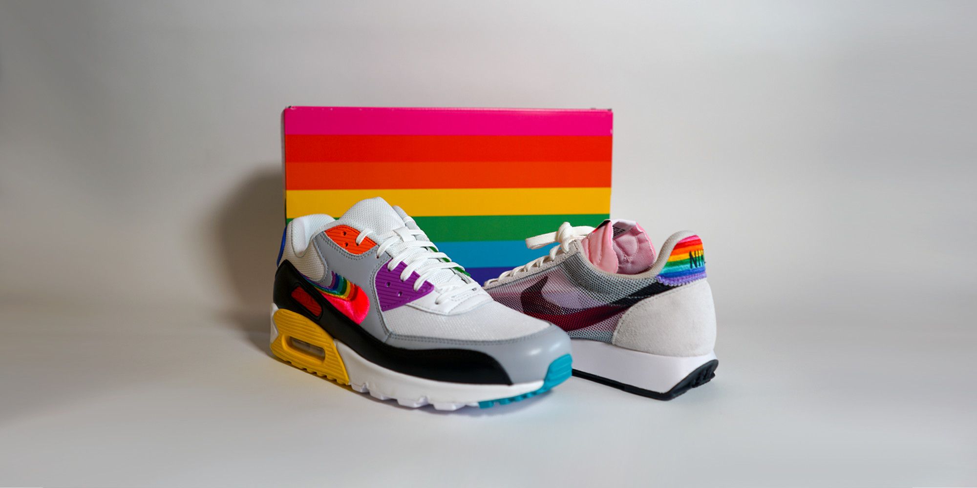 Vriend Burgerschap Zonnebrand Nike BETRUE Air Max 90 and Tailwind 79 Sneakers - The Story of Nike's Be  True Collaboration with Gilbert Baker