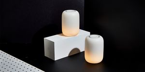 Lighting, Light, Wax, Candle, Cylinder, Design, Material property, Table, Interior design, Flameless candle, 