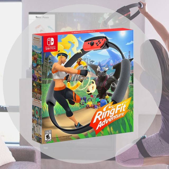 New Nintendo Switch Gray Joy-Con Console Bundle with Ring Fit Adventure  Set: Game, Ring-Con and Leg Strap - Best Fitness Game! 