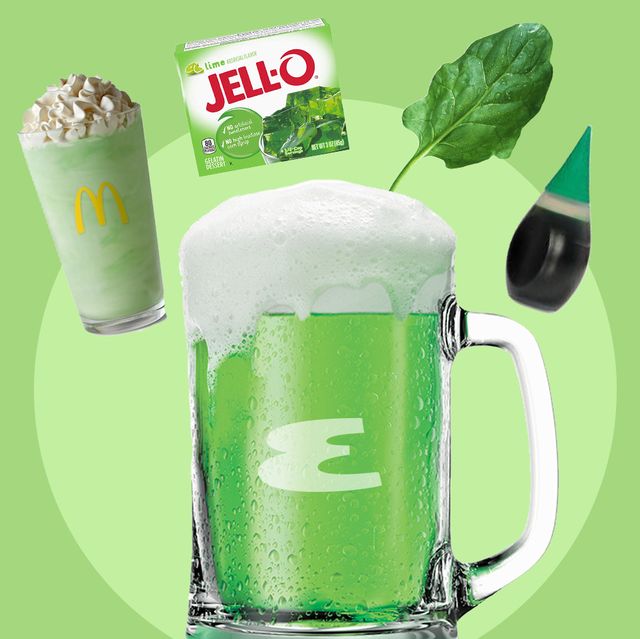 Green, Drink, Beer glass, Pint glass, Beer, Vegetable juice, Highball glass, Ice beer, Limonana, Soft drink, 