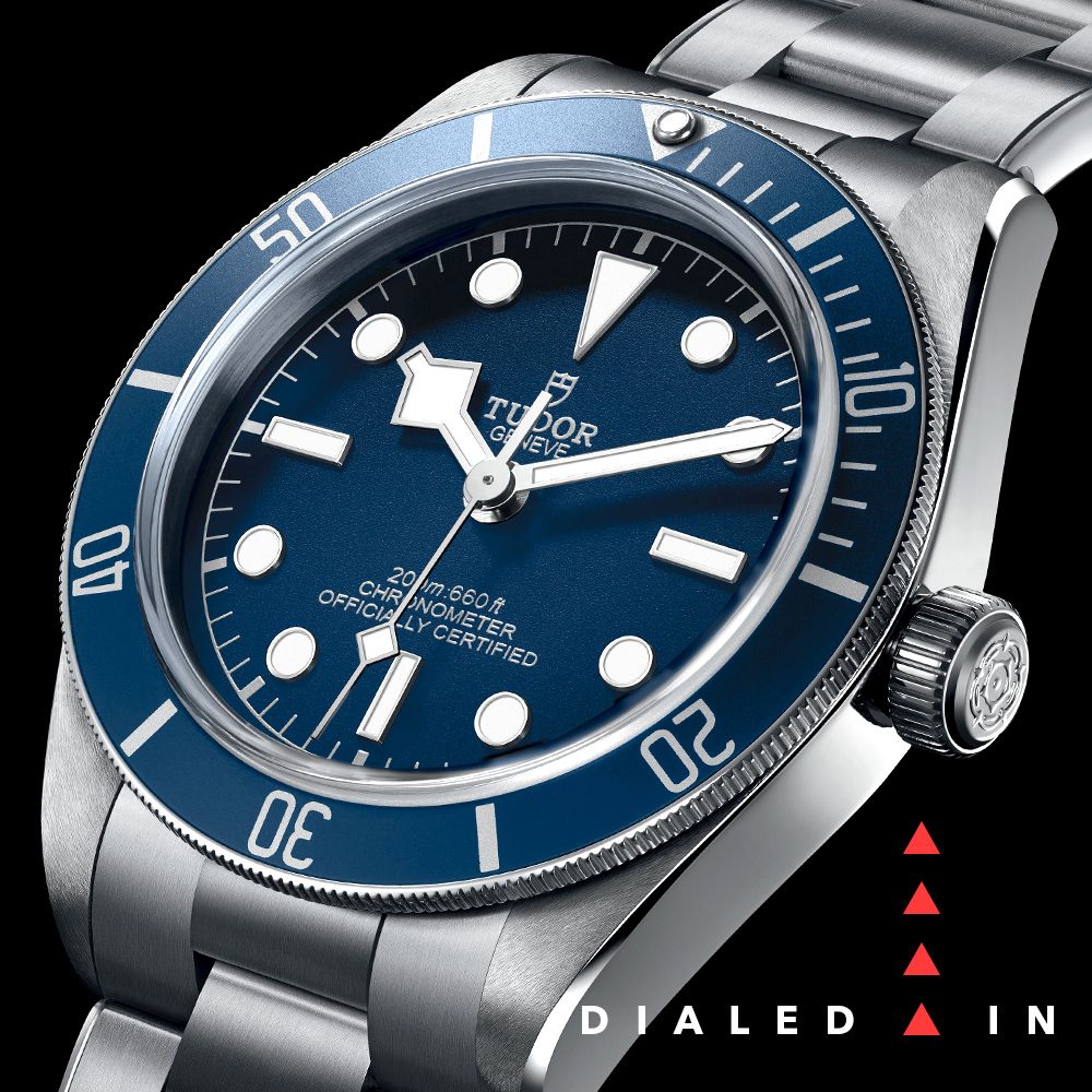 tudor black bay fifty eight navy blue watch