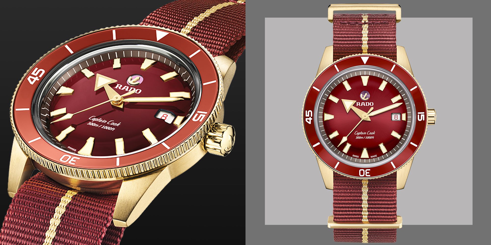 Rado captain best sale cook bronze burgundy