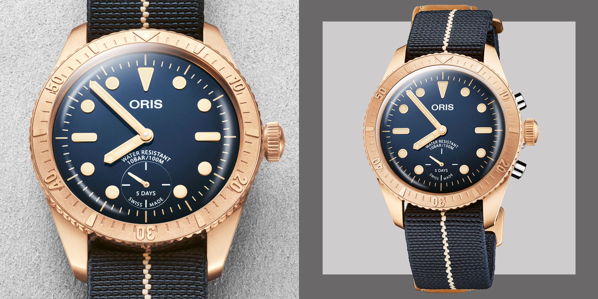 Oris bronze diver store watch