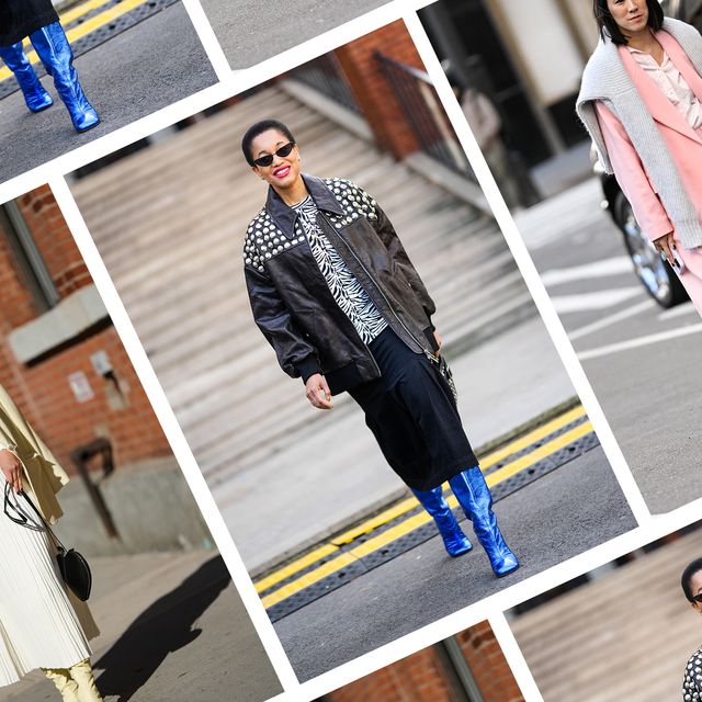 a collage of women wearing cool outfits to illustrate a guide to the best clothing rental services 2023