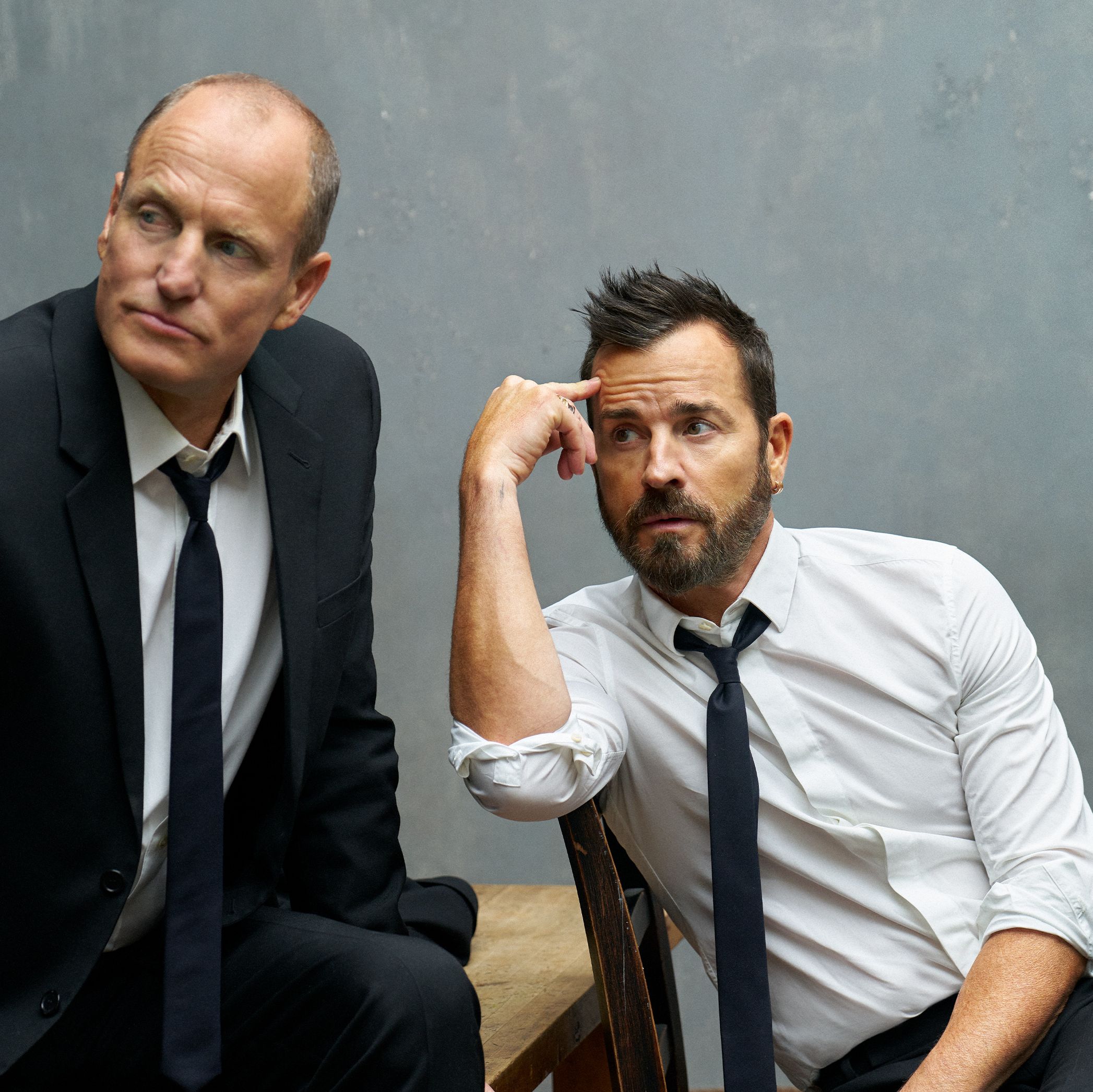A Wild, Rumor-Packed Chat With Woody Harrelson and Justin Theroux