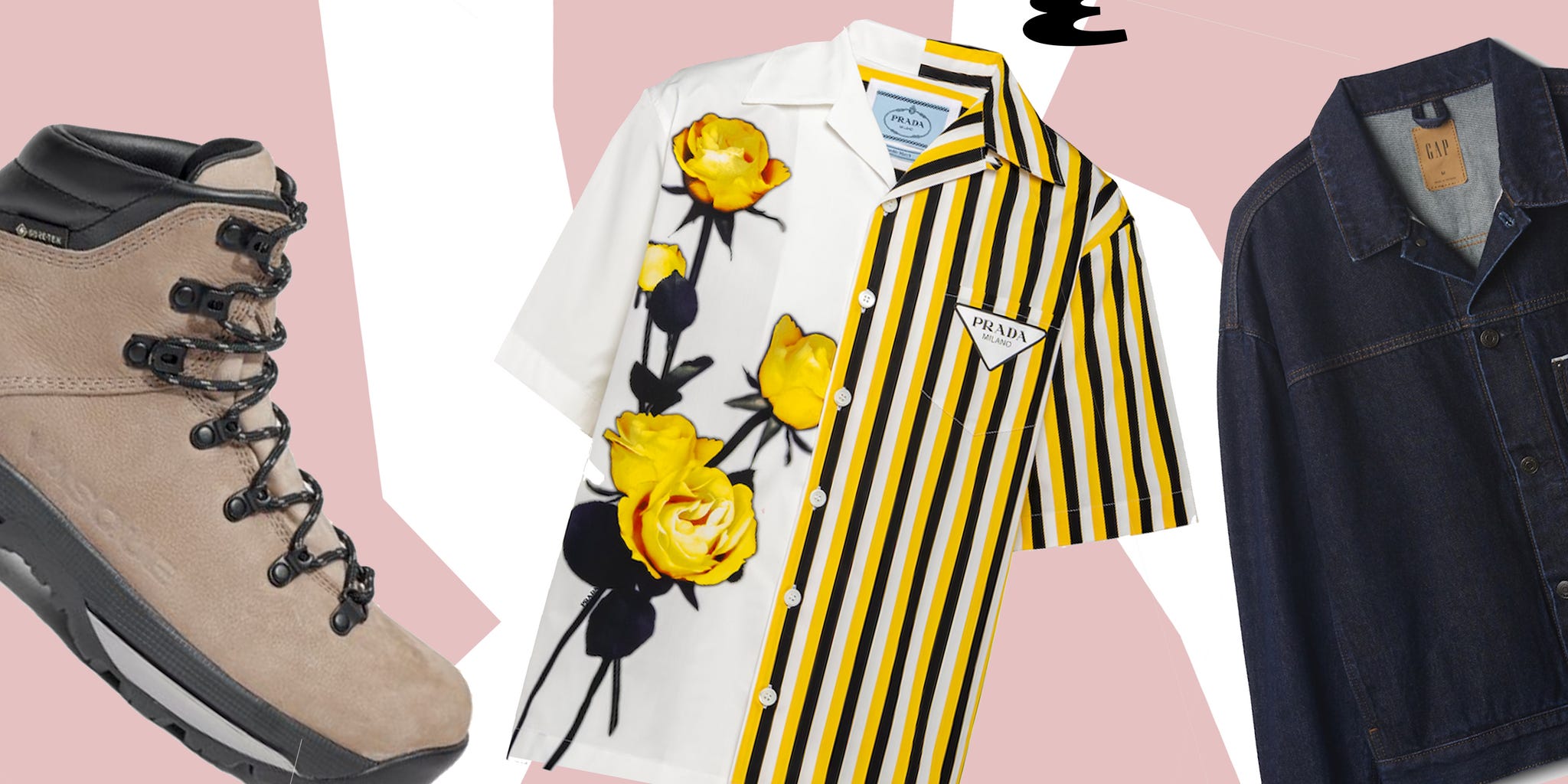 a pair of different colored shirts