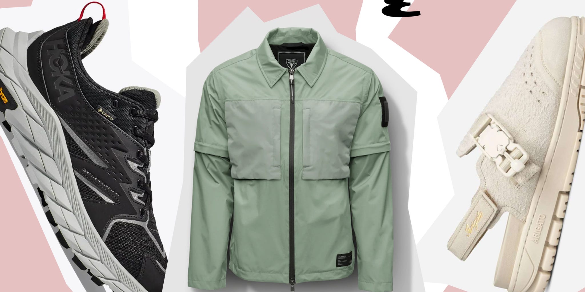 a green jacket and a white shirt a green jacket and a white shirt
