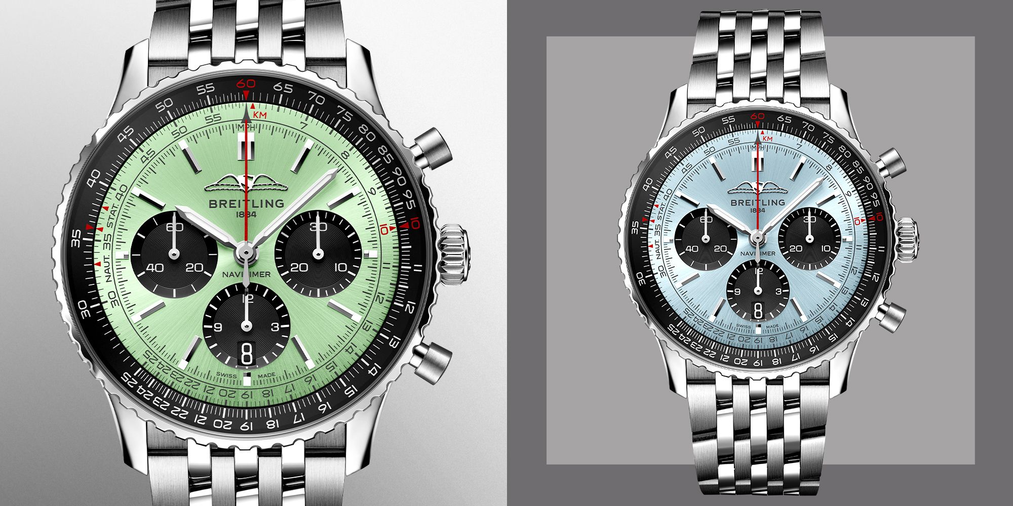 Breitling green outlet face