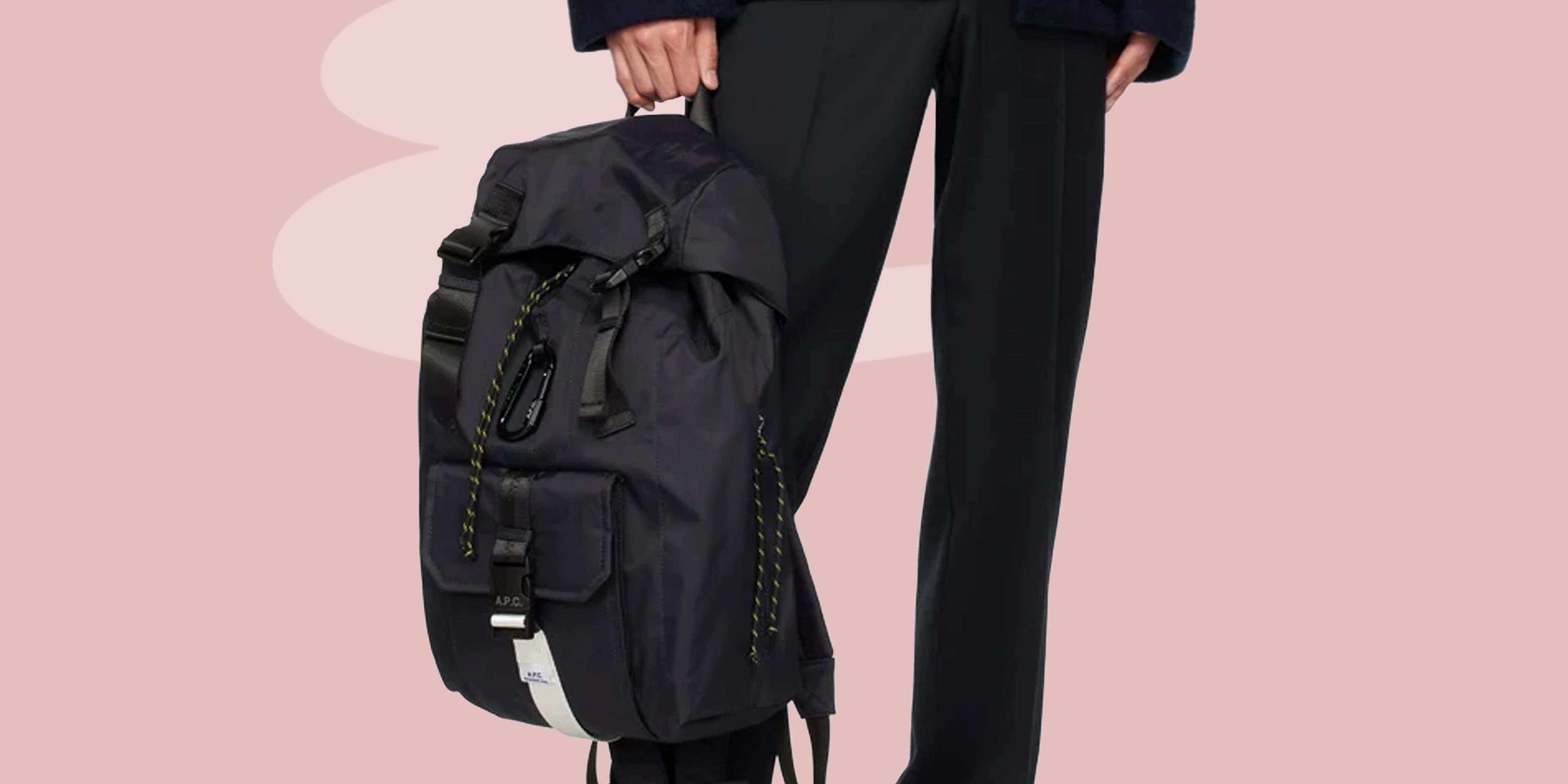 Simple And Fashionable Black College Style Multi-pocket Backpack