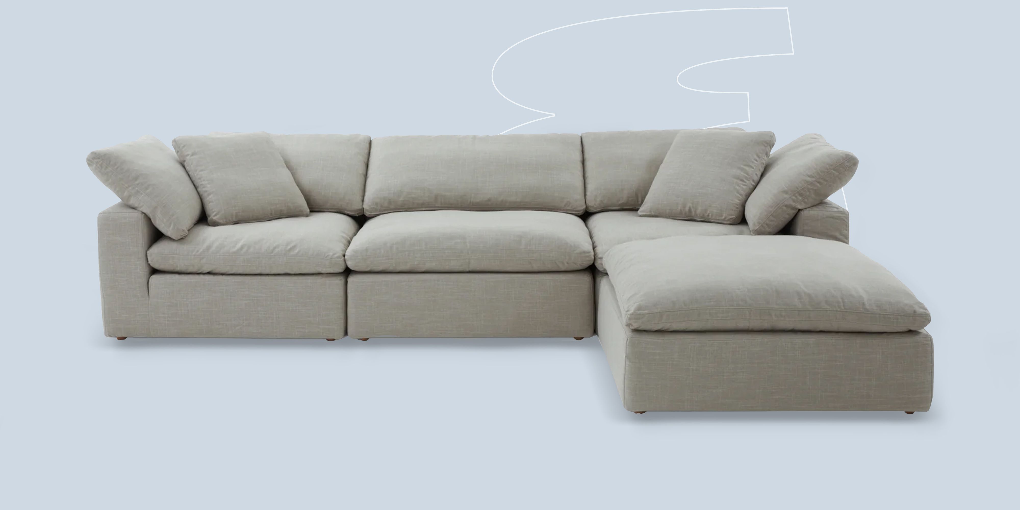 7 Seater Modern Exclusive Design L Corner Sofa Set With Soft