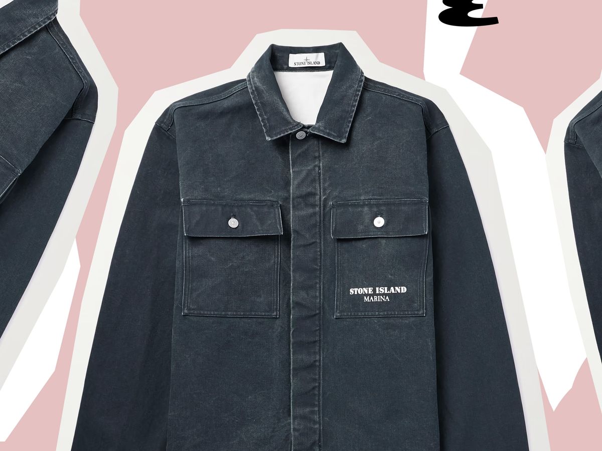 Louis Vuitton Short-sleeved Denim Workwear Shirt Indigo STONE. Size M0