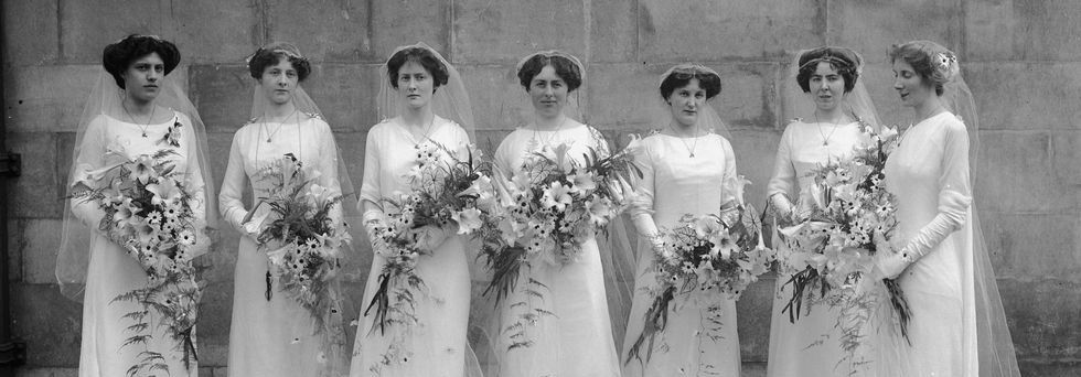 1930s inspired bridesmaid dresses
