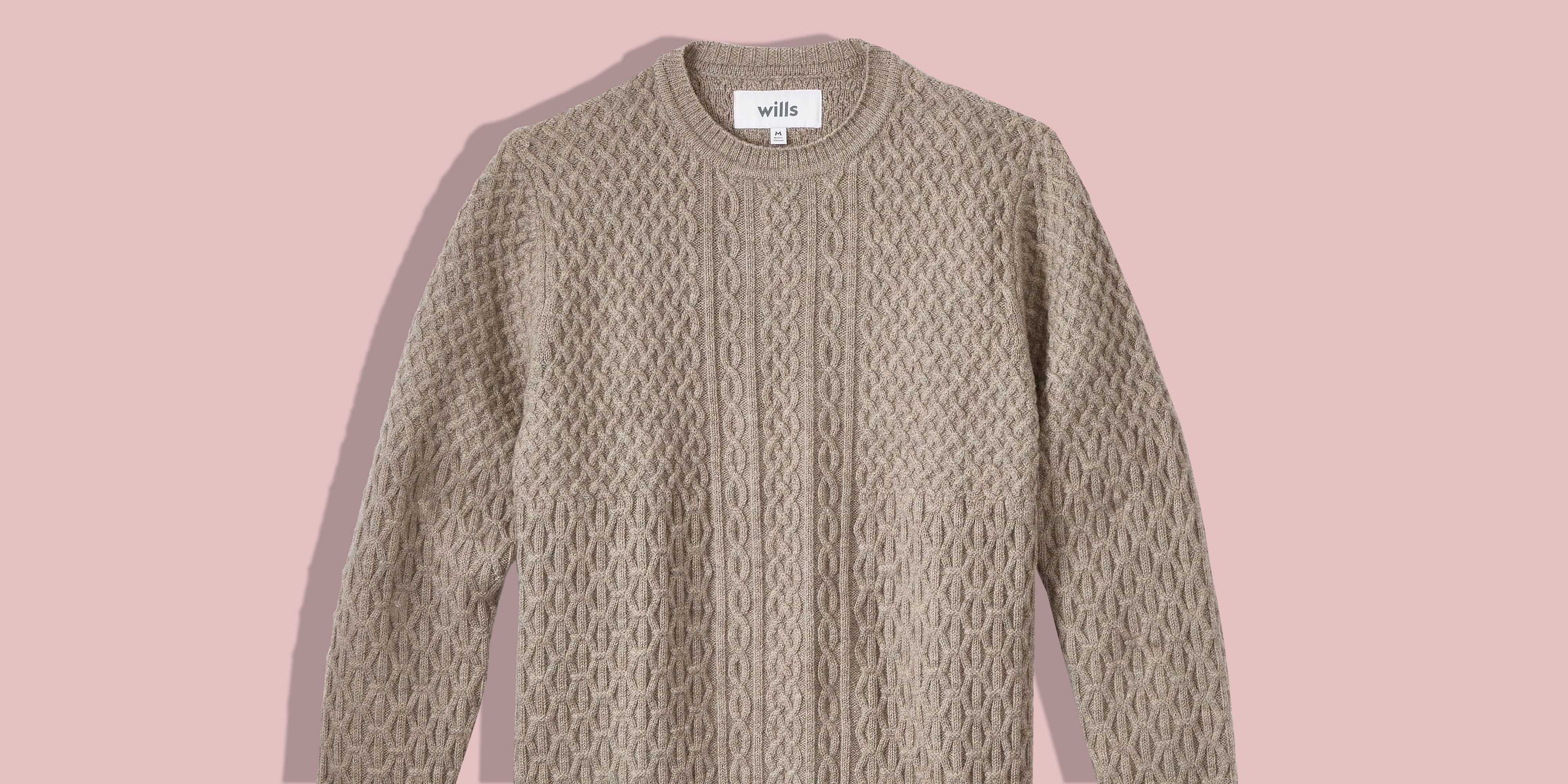 Classic Cable V Neck Sweater, Knitwear