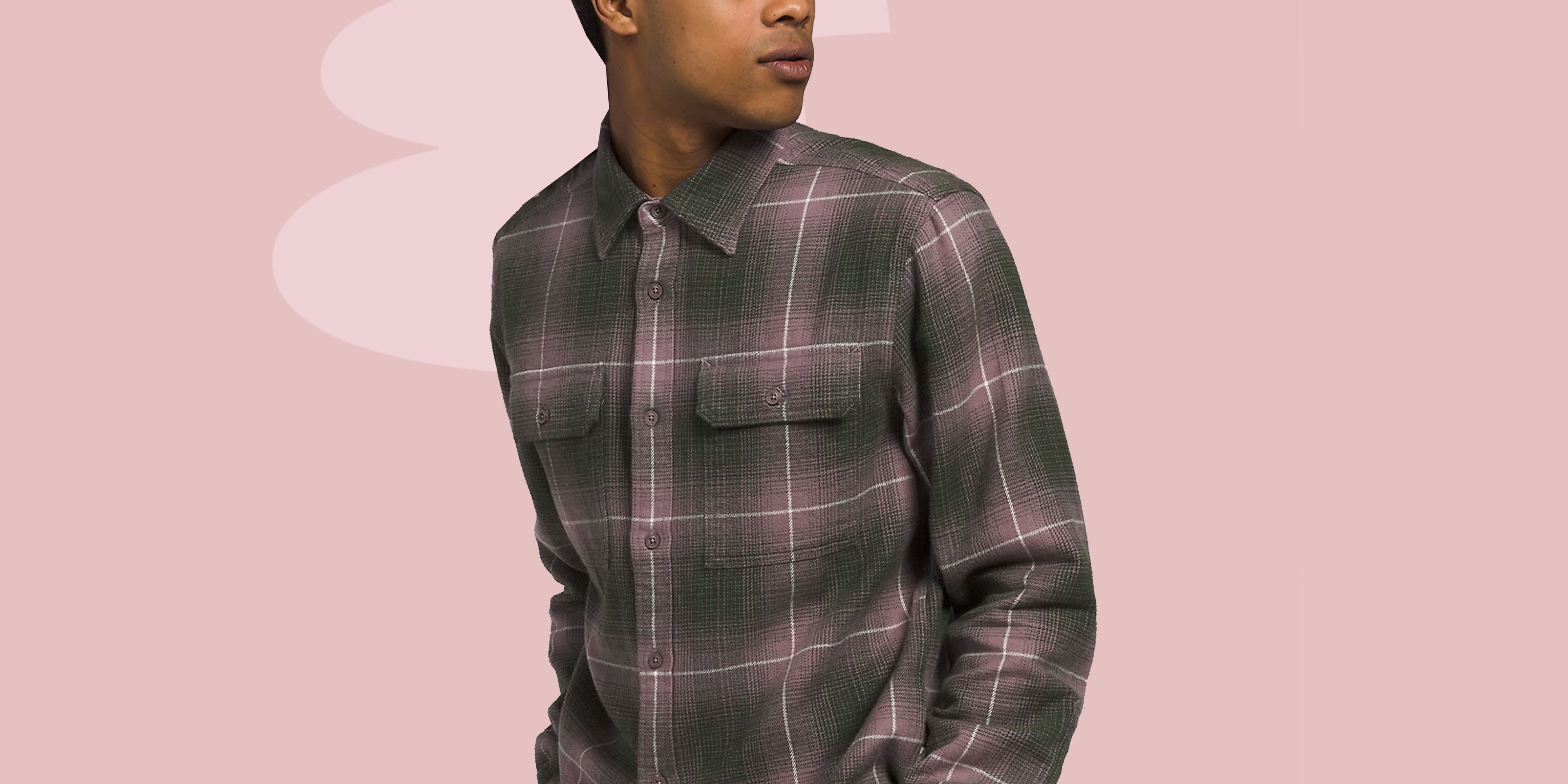 Check styling ideas for「Flannel Checked Long-Sleeve Shirt