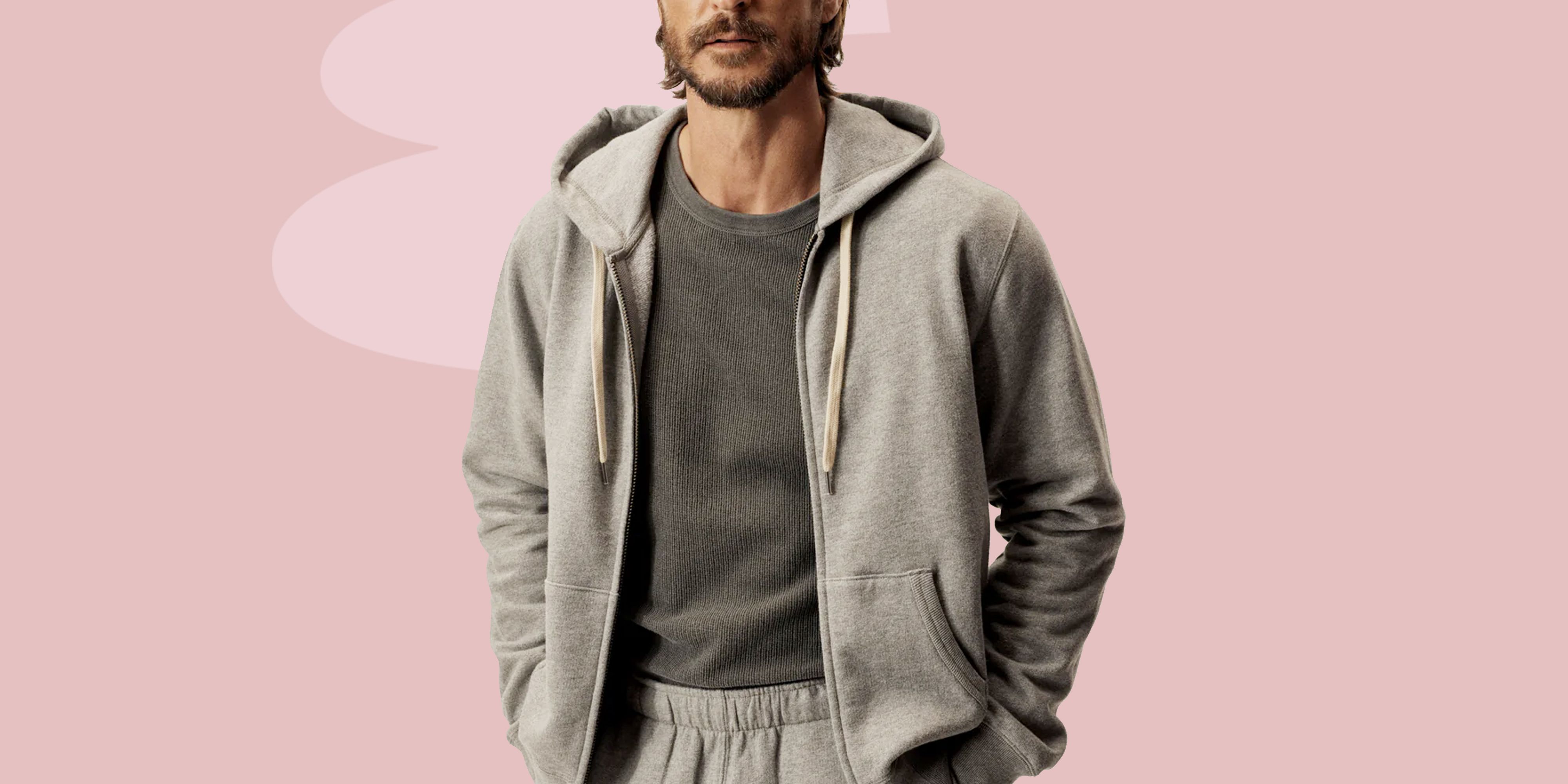 Los Angeles Apparel | Heavy Fleece Zip Up Hooded Sweatshirt for Men in White, Size XL
