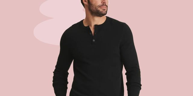 Rib Button Front Collar Sports Long-Sleeve Casual Home Spring