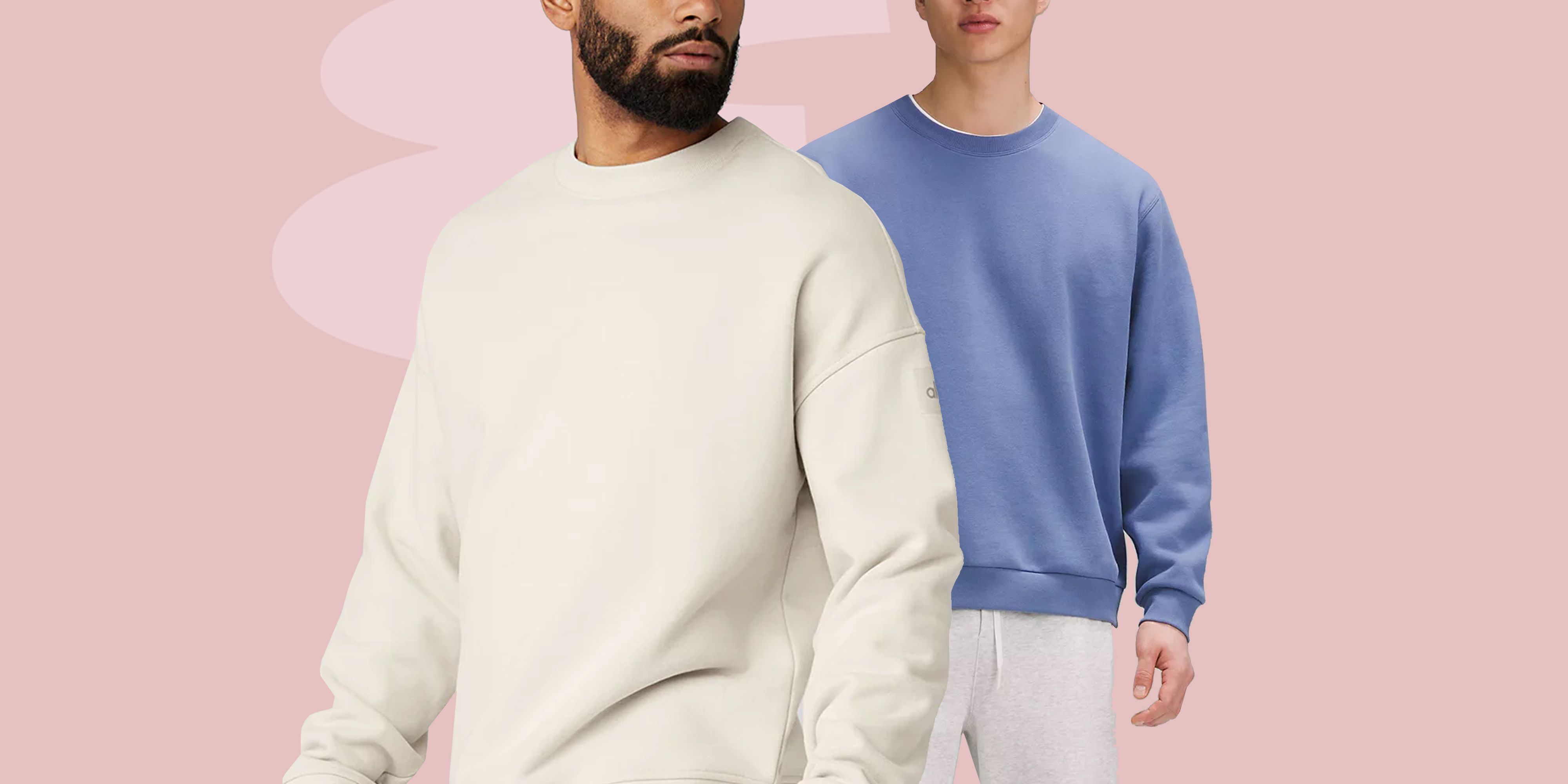 Men's Crew Neck Branded Terry Sweatshirt - All Men's Clothing