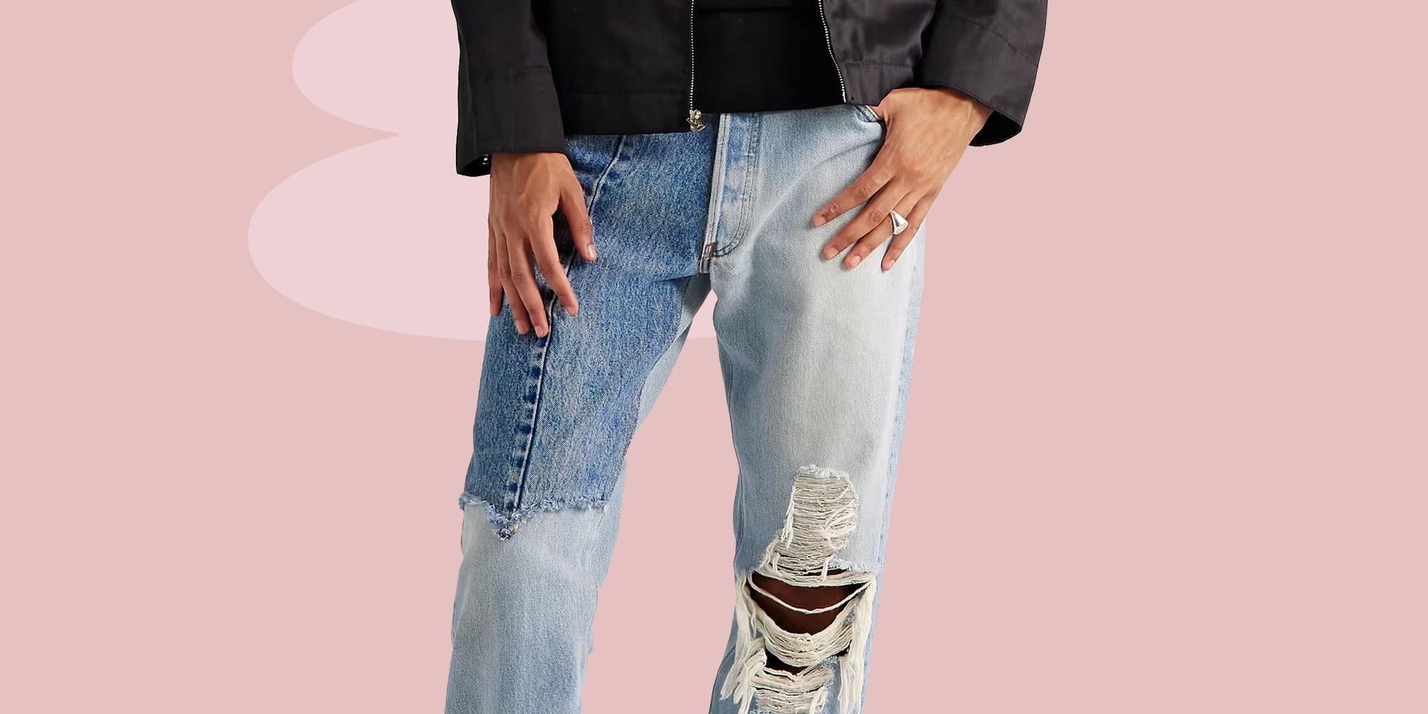 Hyper Denim Black Patch Jean | Size: 40 | Men's Trendy Streetwear Fashion