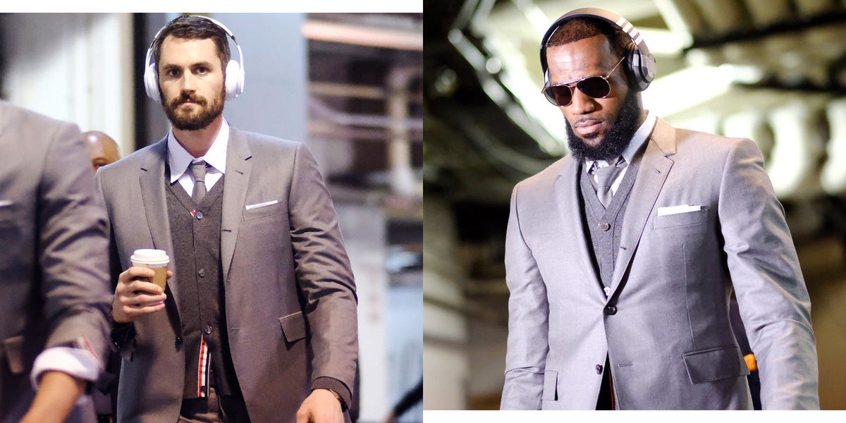 Cavaliers Players in Thom Browne Suits @ NBA Playoffs Game Against Indiana  - Fashionsizzle