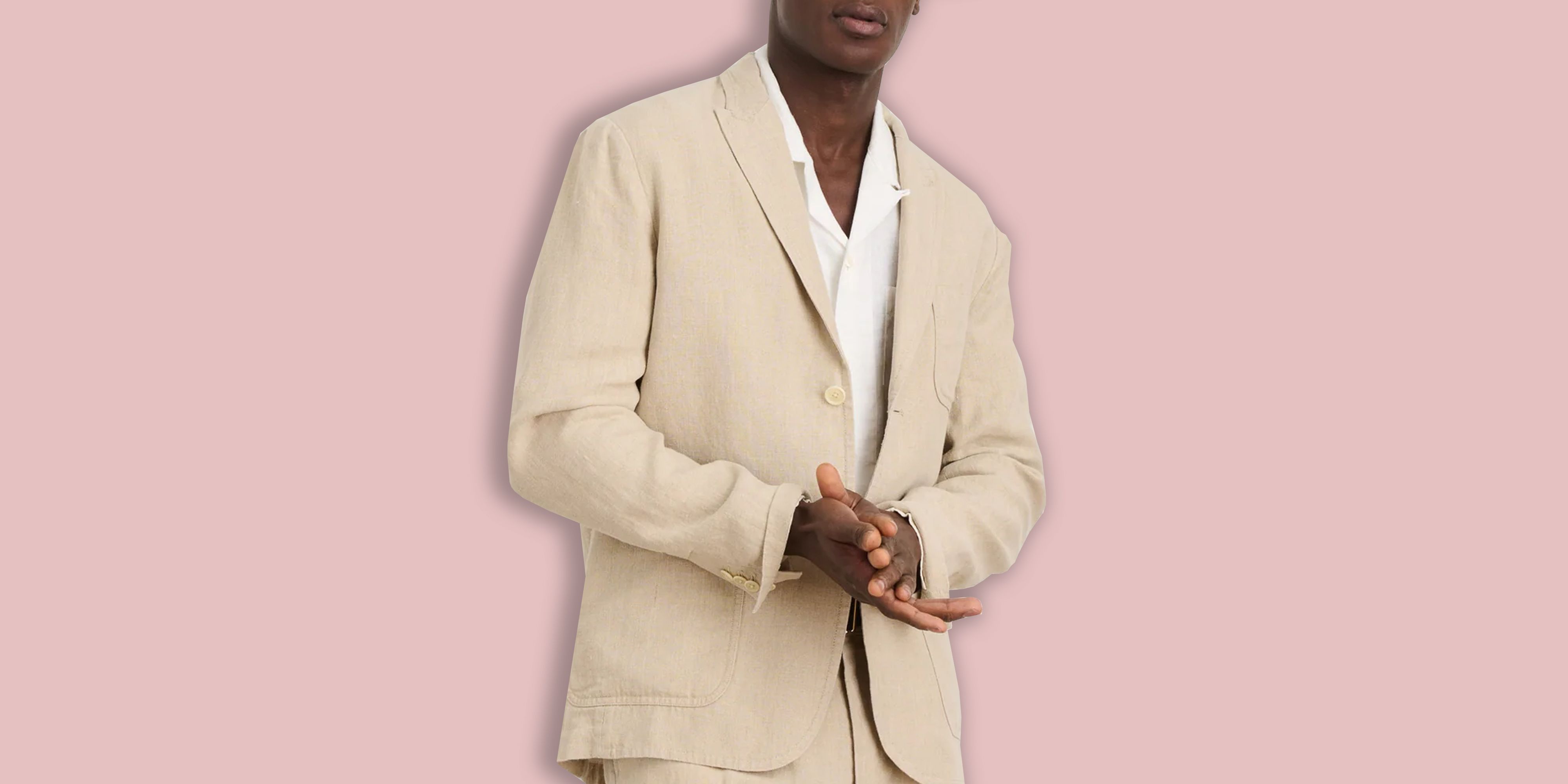 Tommy Hilfiger Mens Modern-Fit Flex Stretch Linen Suit Jacket