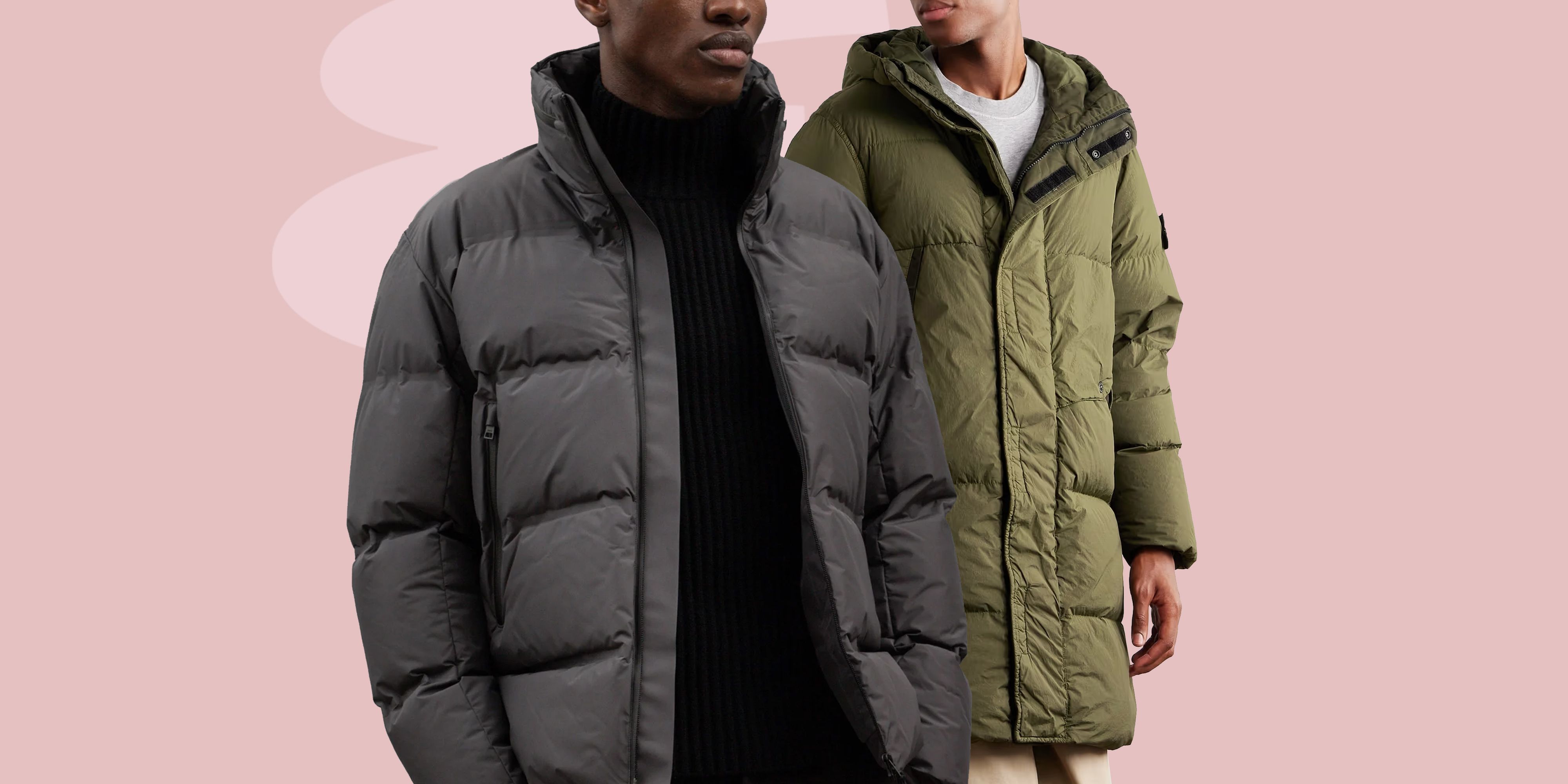 Green Slim Fit Puffer Vest for Men by