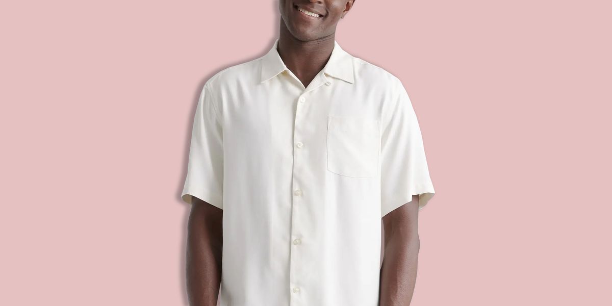Celine Homme Men's Convertible-Collar Silk Shirt