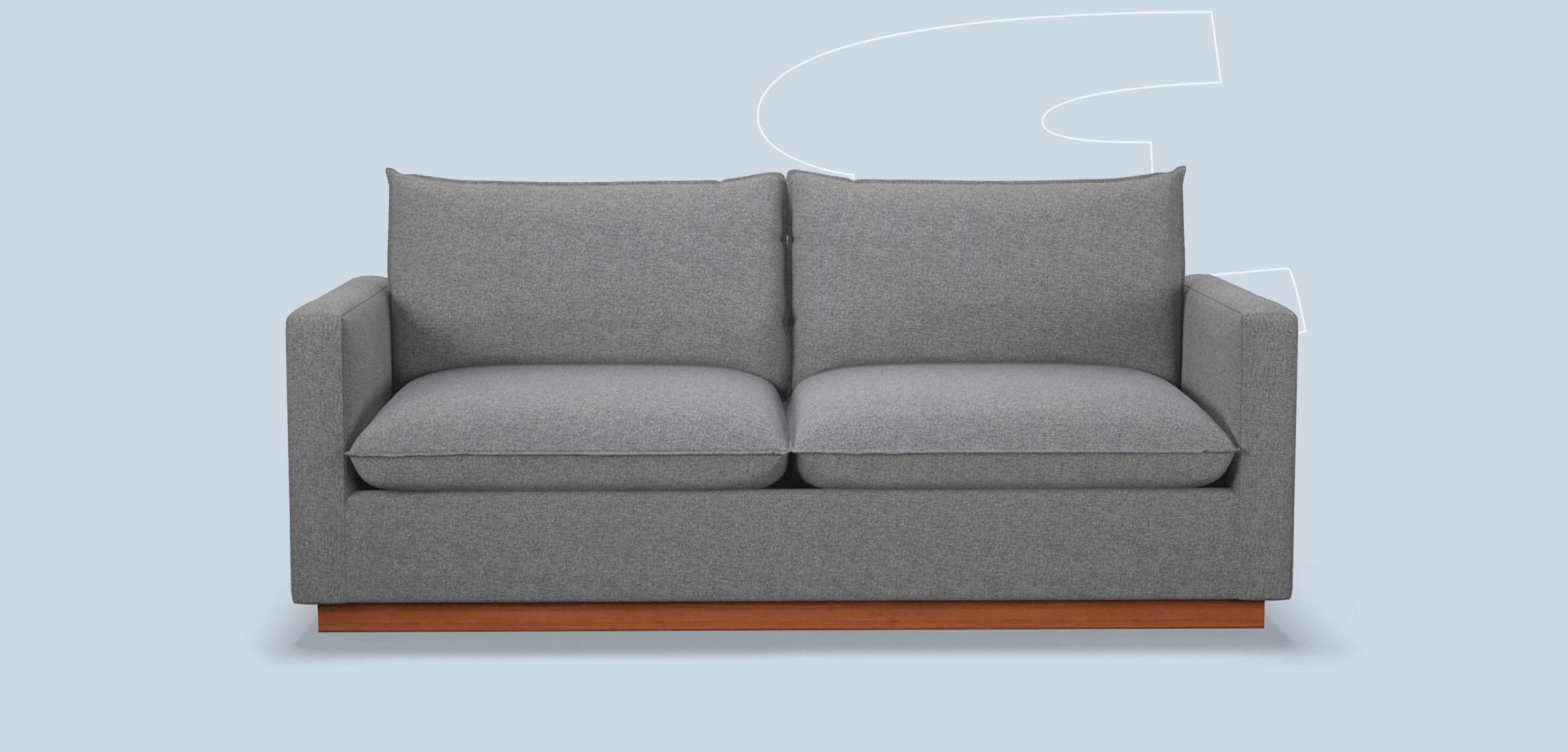 Mid century modern sleeper 2024 sofa queen