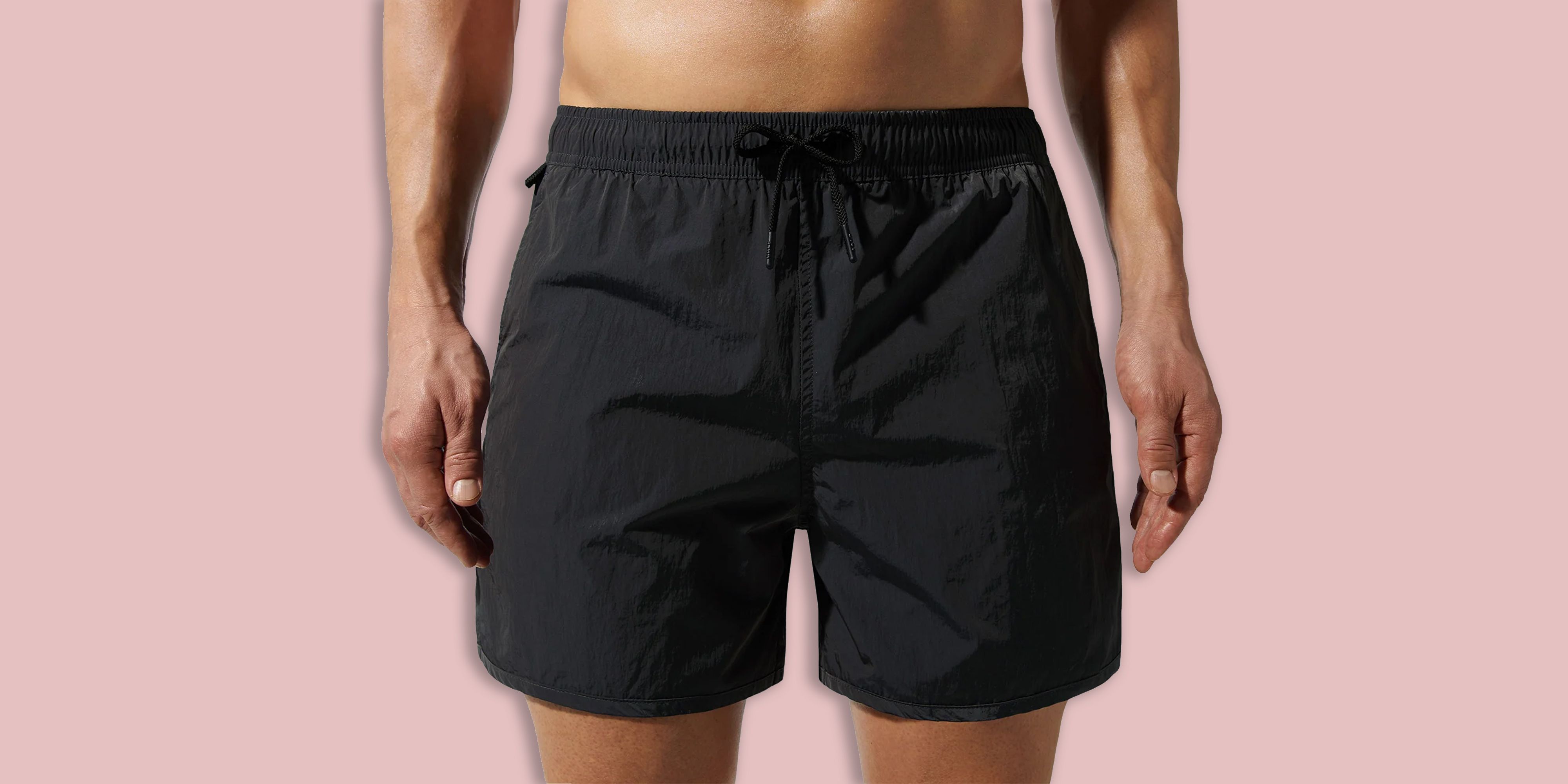 Mens LV Tan Swim Trunks