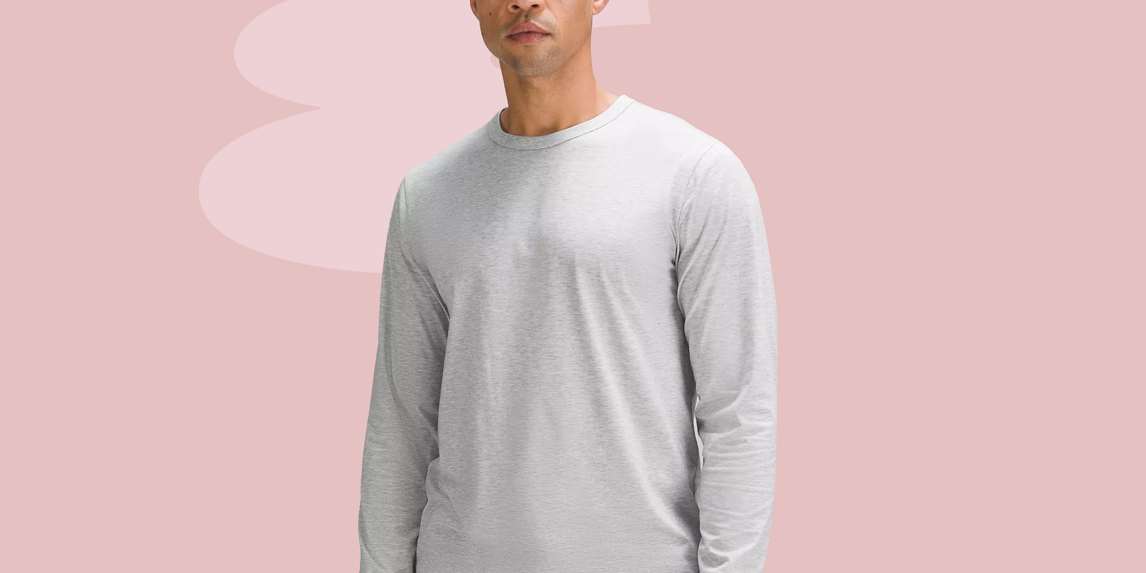 Mens Long Sleeve T-Shirt 100% Cotton Plain Crew Round Neck Casual Tee Tops  S-3XL 