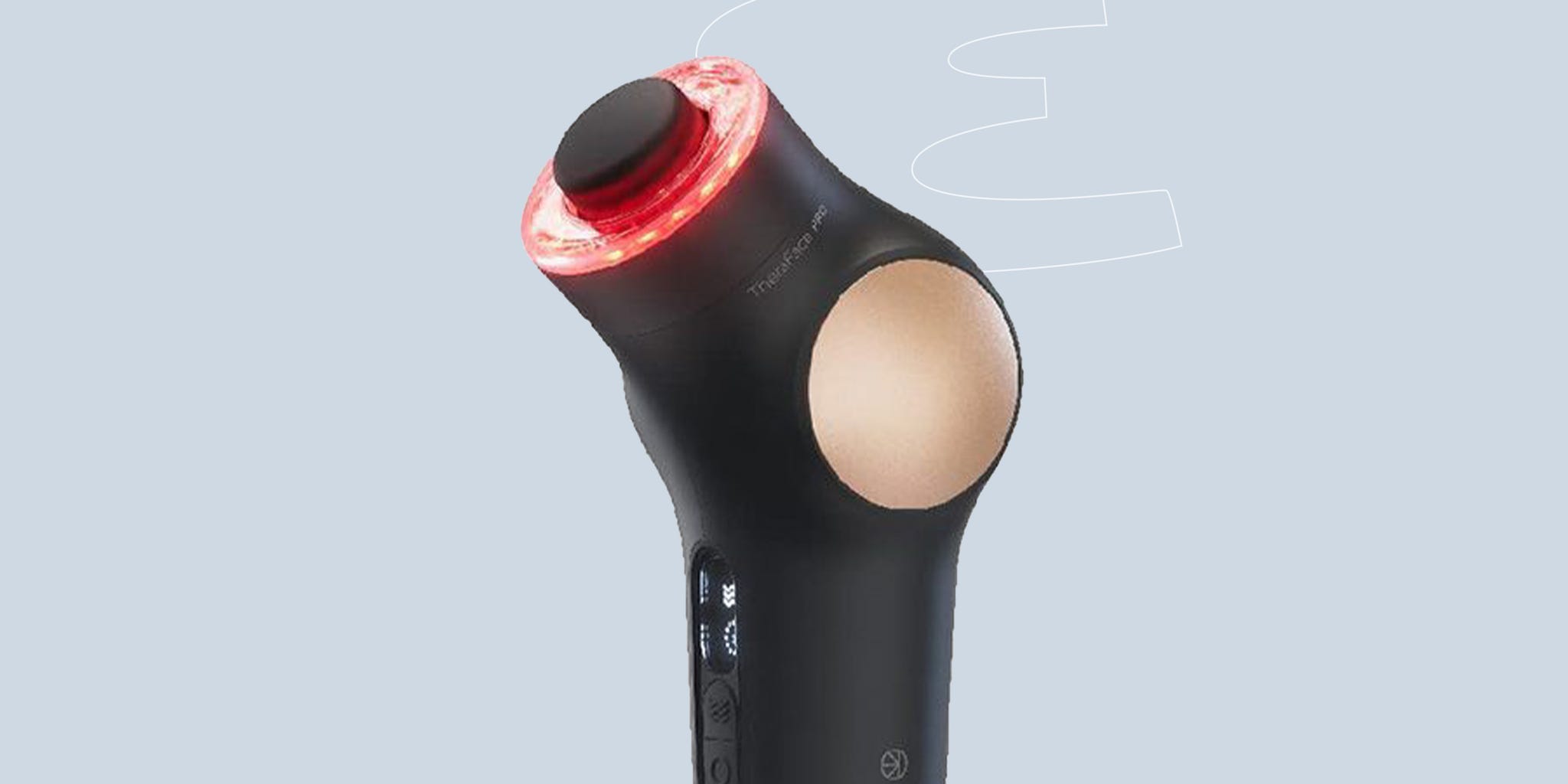 a black and red lamp