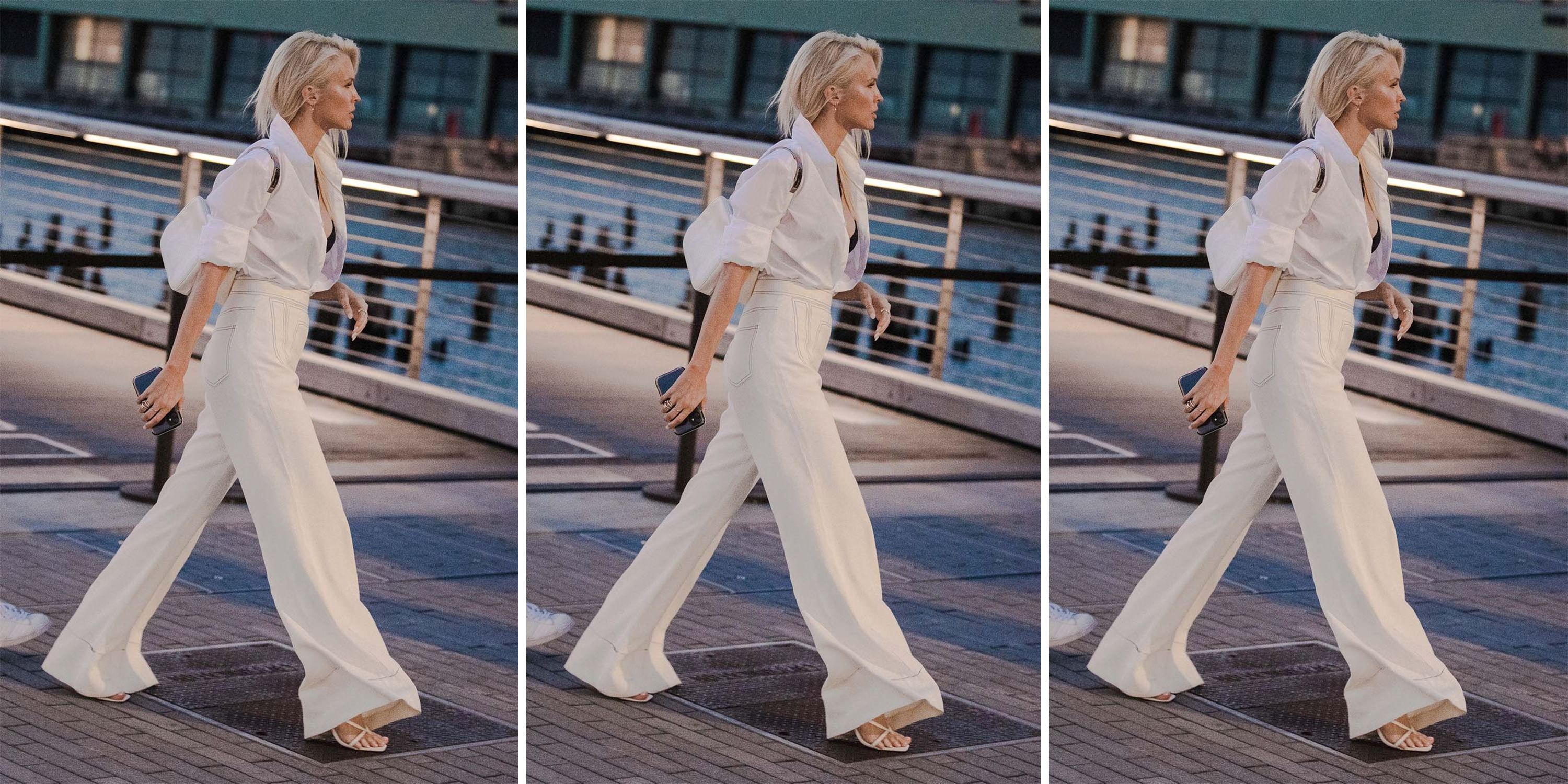 20 Outfit Ideas for How to Wear White Wide Leg Jeans - Be So You