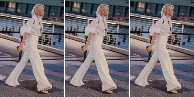 Zara Oyster White High Waisted Pants, Women's Fashion, Bottoms