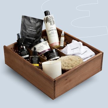 a box with a variety of objects in it