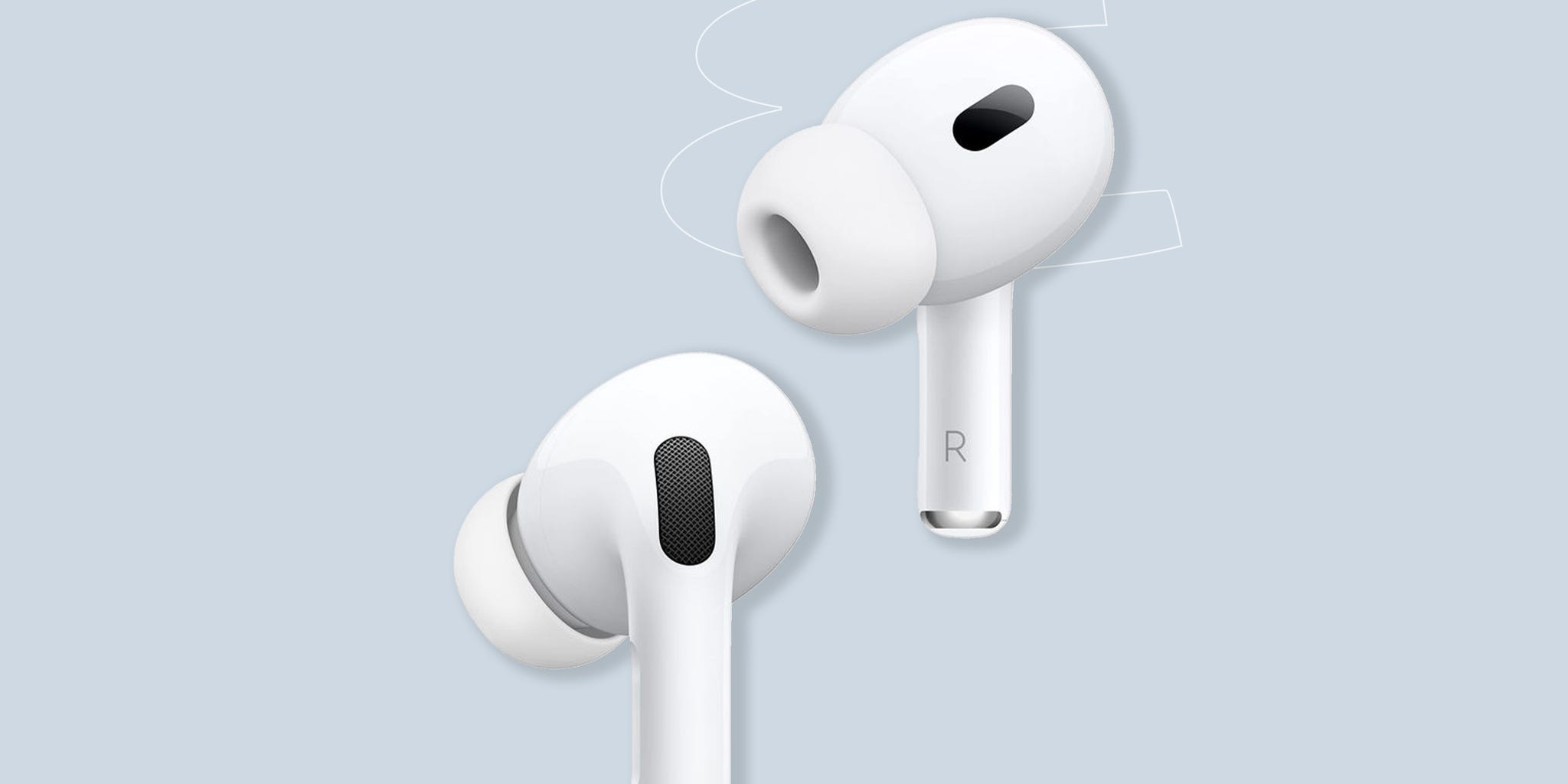 a pair of white headphones