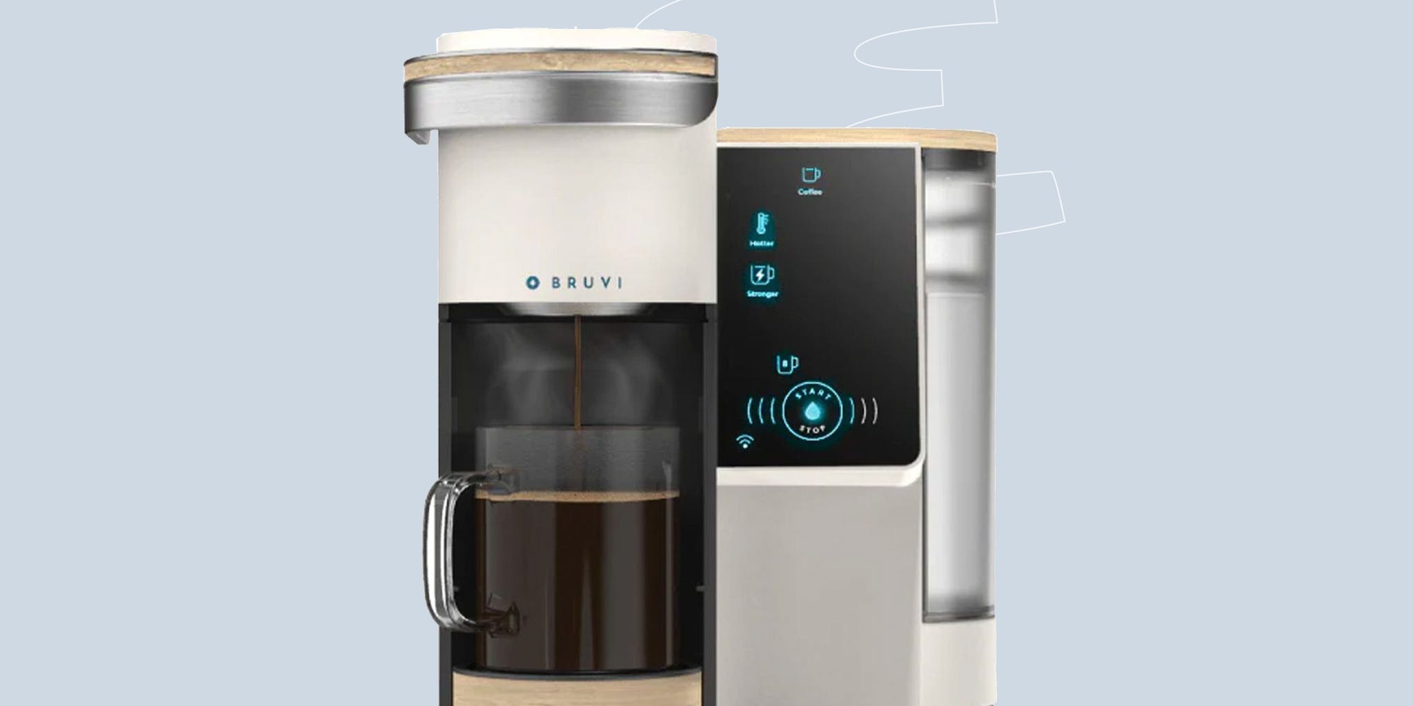 a silver and black coffee machine