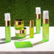 Green, Product, Glass bottle, Bottle, Liquid, Perfume, Glass, 
