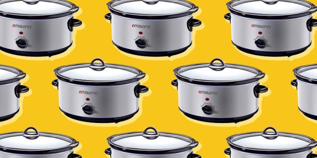 Aldi, Aldi Ambiano Blue Slow Cooker.