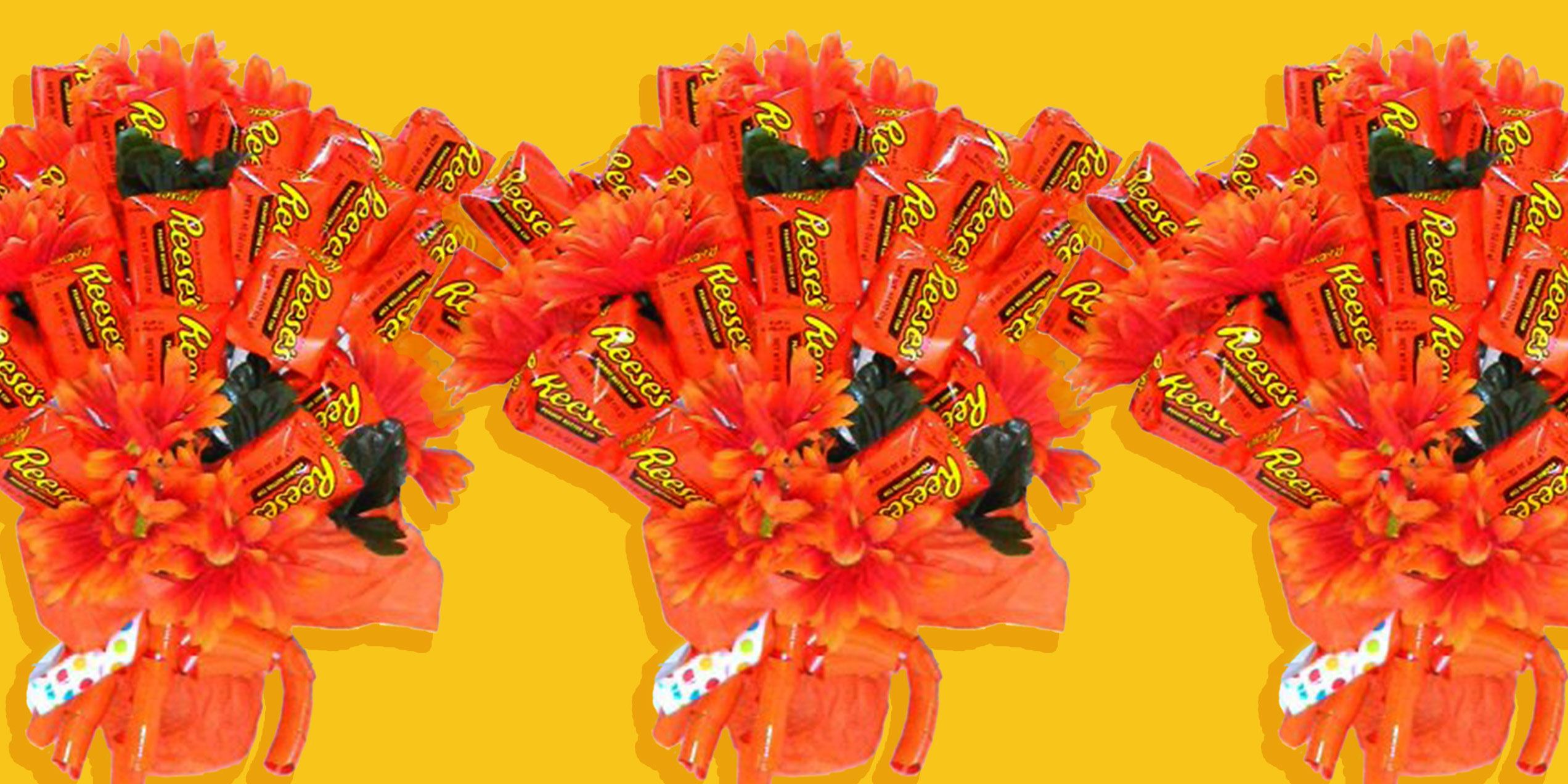 Peanut Butter M&M's Candy Bouquet