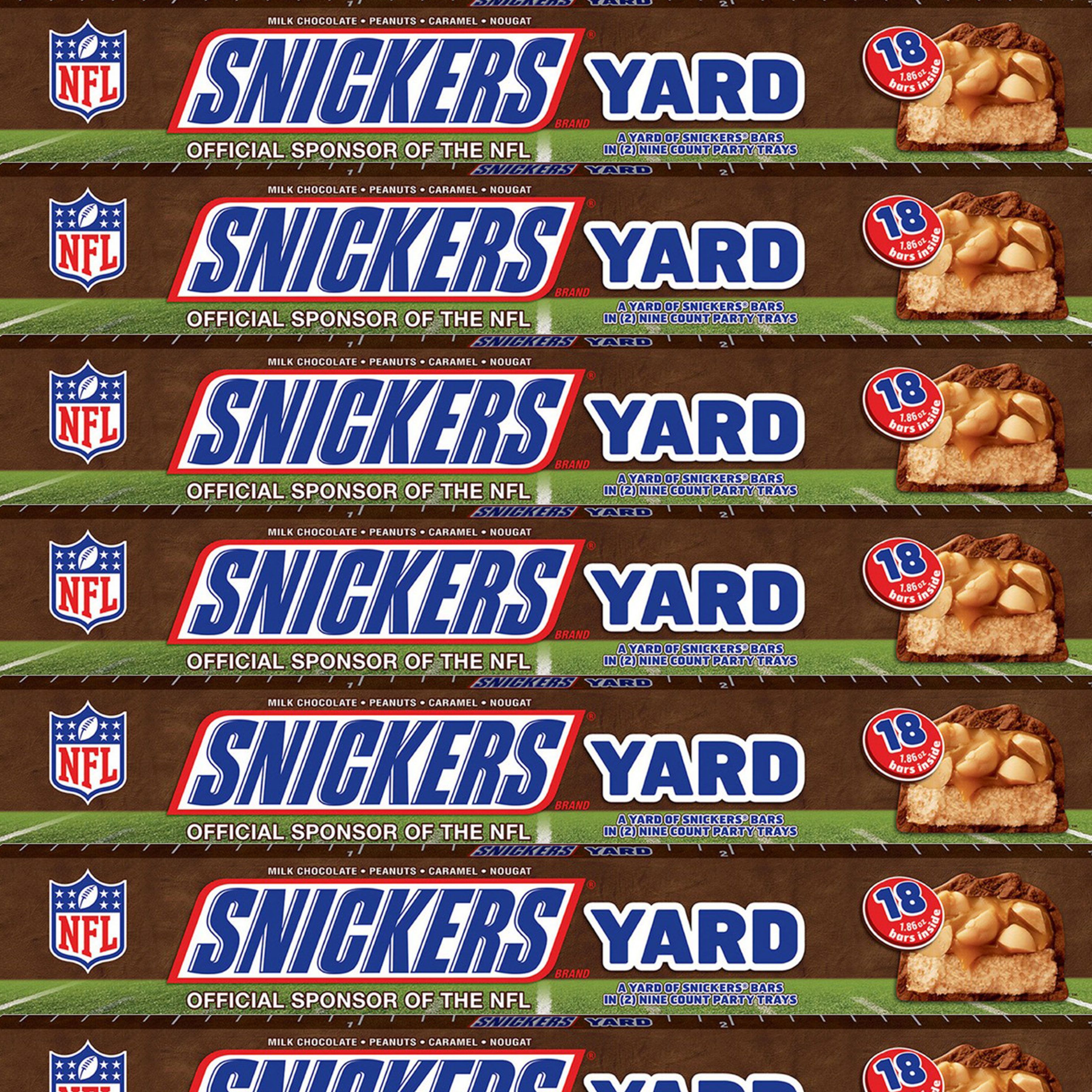 Snickers - Snickers, Bars, Milk Chocolate, Yard (18 count), Shop