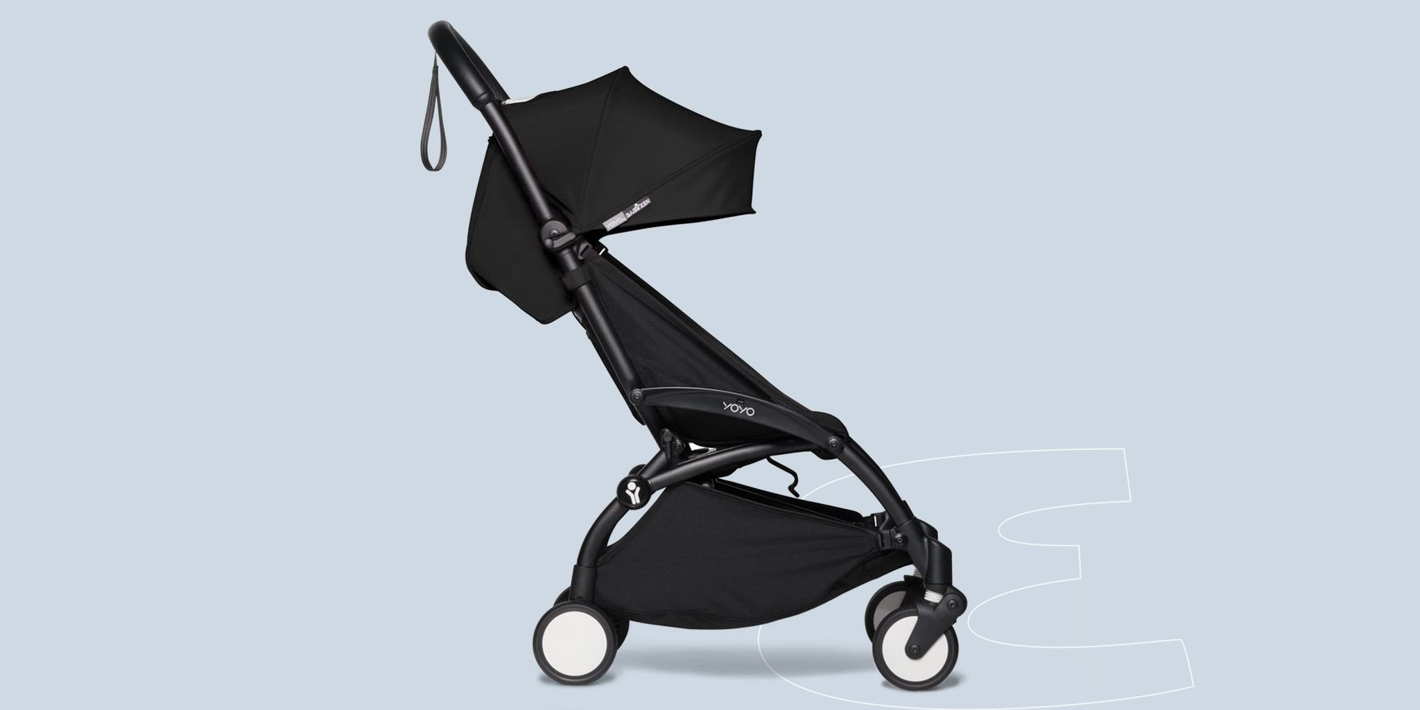 a black and silver stroller