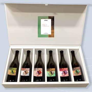 a box with bottles in it