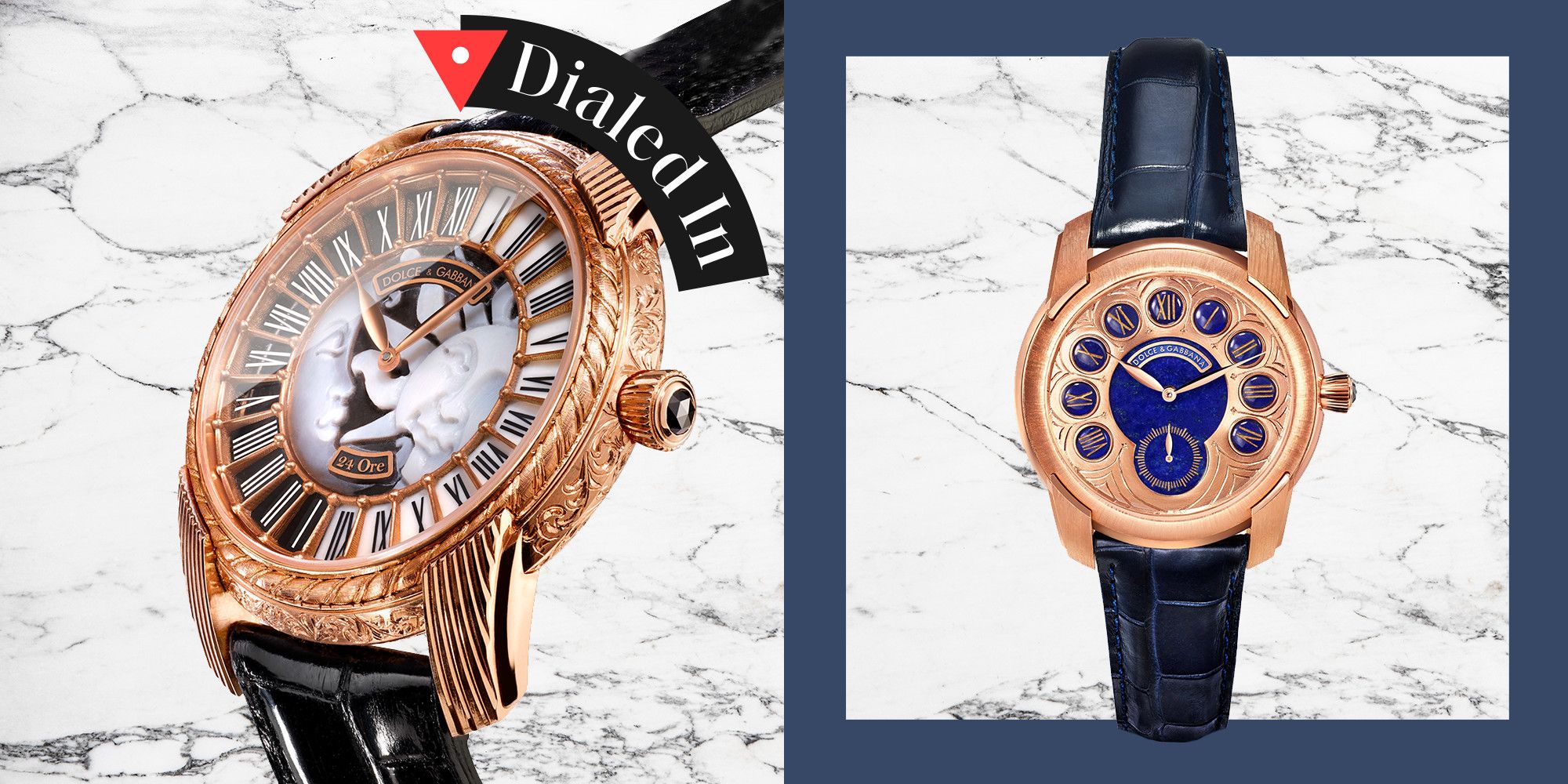 Dolce Gabbana Manifattura Italiana Limited Edition Gold Watches