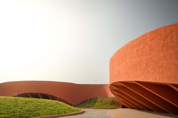 a large red sand dune