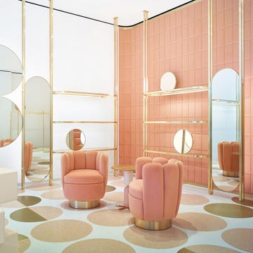 India Mahdavi pink Charlotte chair woman made