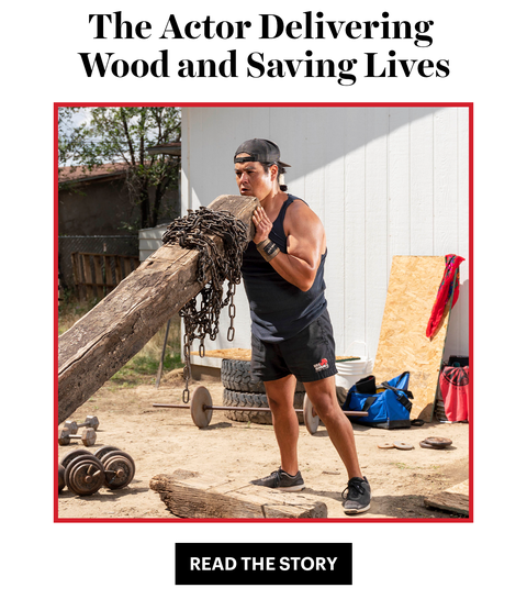 the actor delivering wood and saving lives