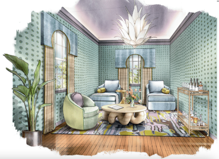 kips bay palm beach 2025 room renderings